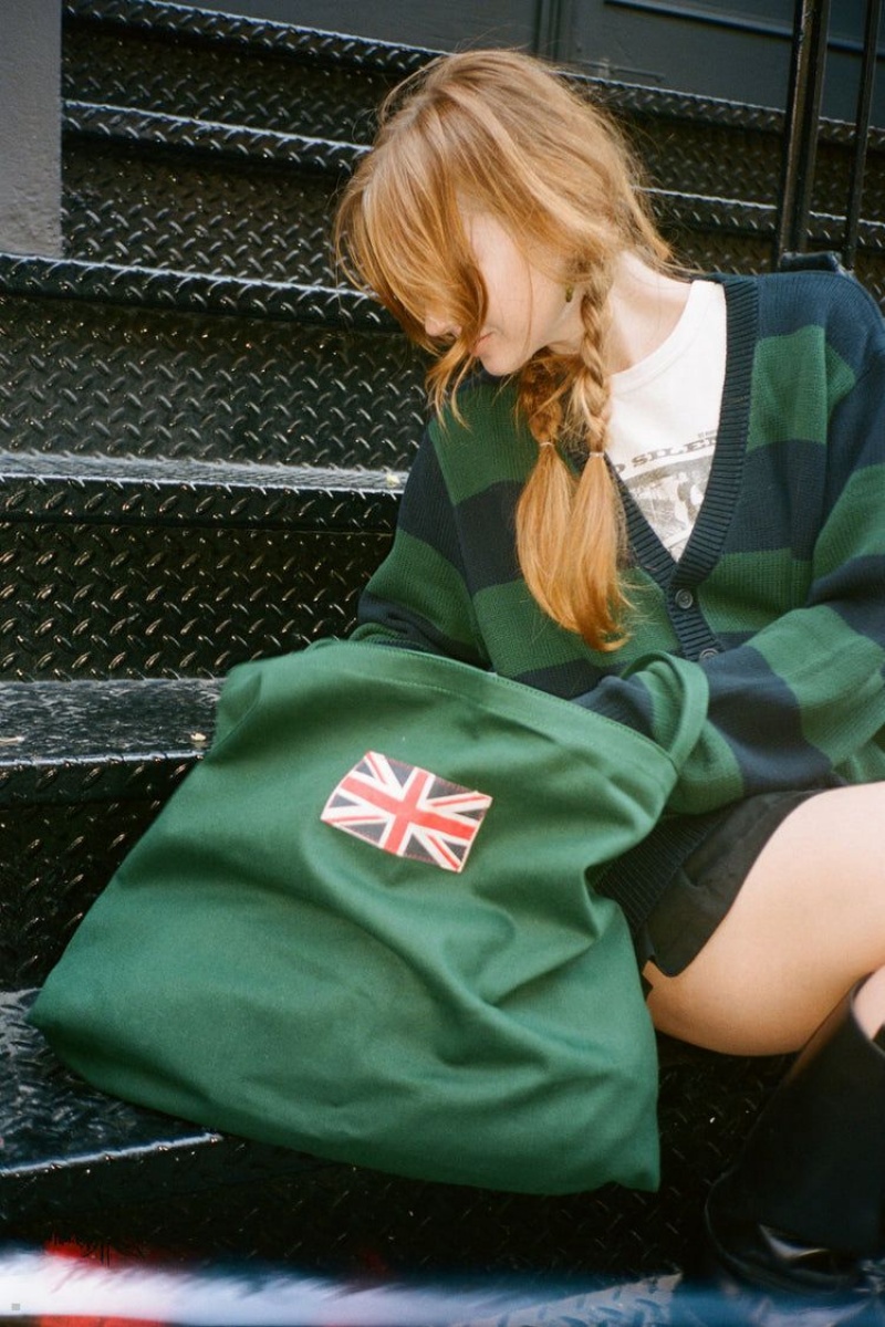 Sacs Fourre Tout Brandy Melville Union Jack Vert | BVO-21881483